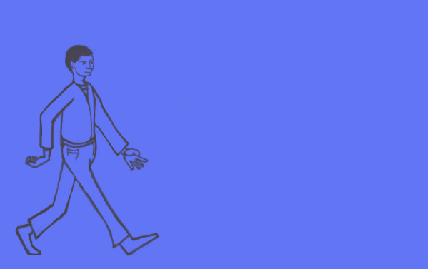 Man walking on twelve